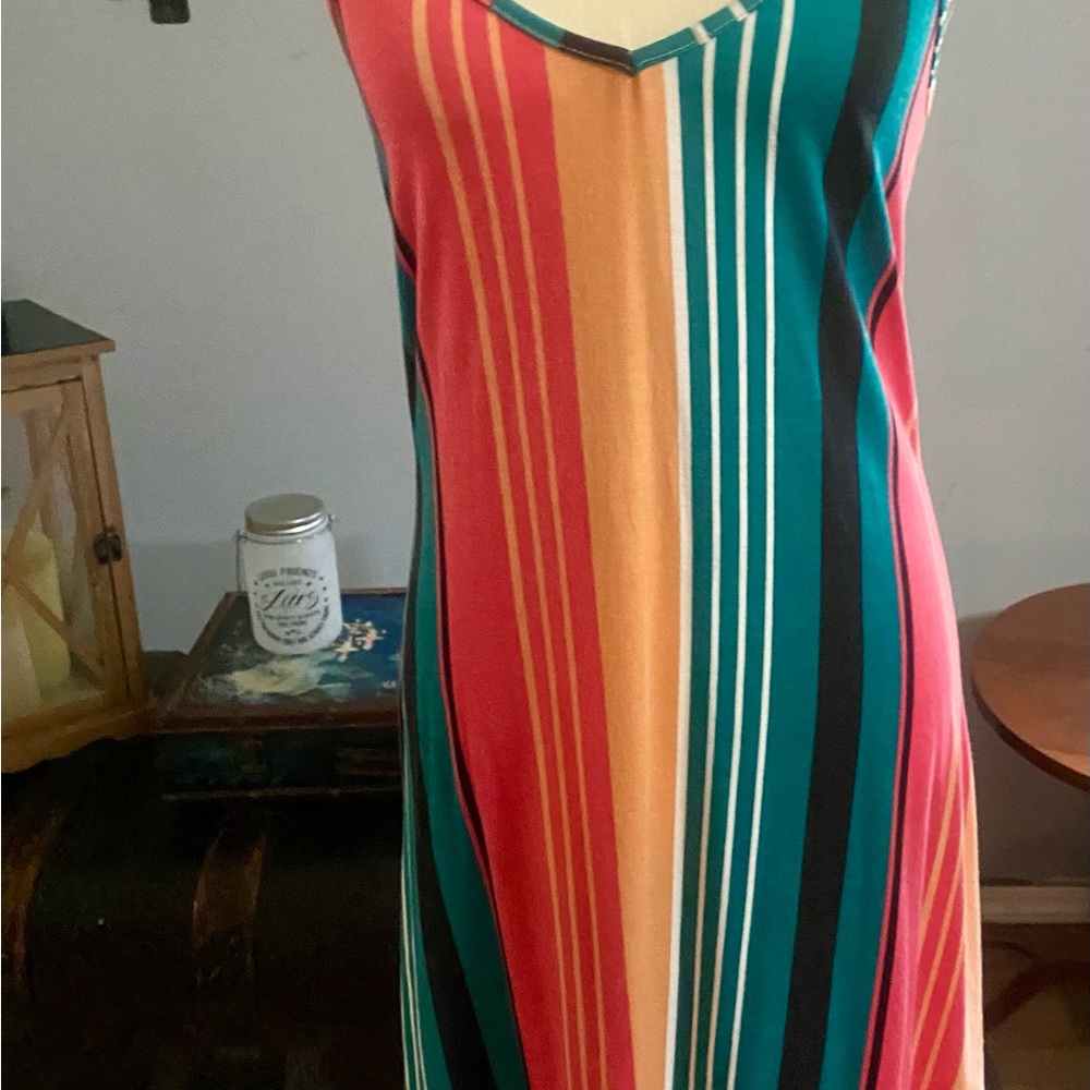 Striped Multicolor Dress Size S - Picture 7 of 9